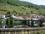 Belezar river Mino near river beach